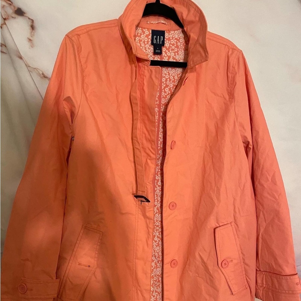 GAP Orange Spring Peacoat